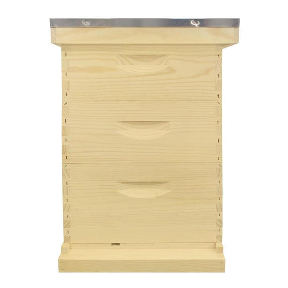 Langstroth Hive Kit, Assembled with Beeswax Coated Plastic Foundation