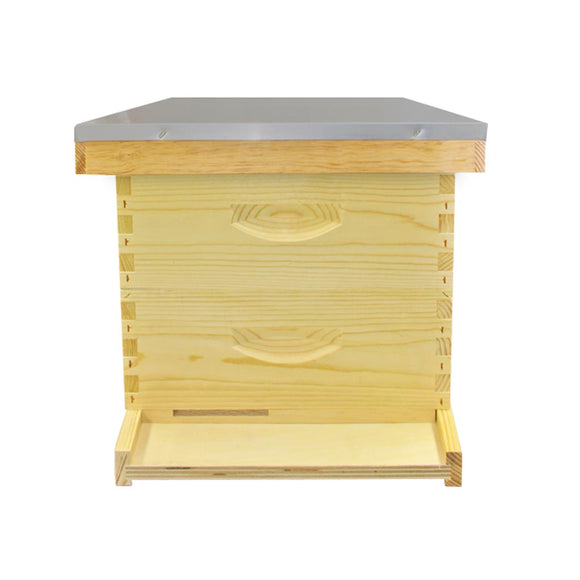 Langstroth Hive Kit: 2 Supers, Floor, Roof & Crown Board