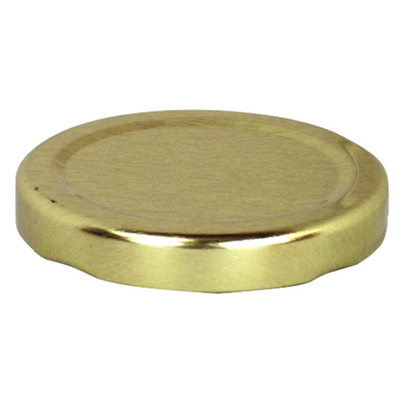 8 oz Hex Gold Lid - 58mm Wide, 84 pack - Bee Equipment