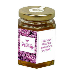 8oz Jar Label - Heather (100 labels) - Bee Equipment
