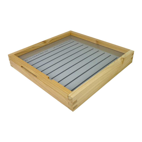 B.S. National Open Mesh Floor With Drawer And Entrance Block, Flat, Cedar - Bee Equipment