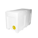 4-in-1 Poly Nuc, fits both National & Langstroth. Holds 6 Frames. Includes divider, floor and roof + entrance wheel