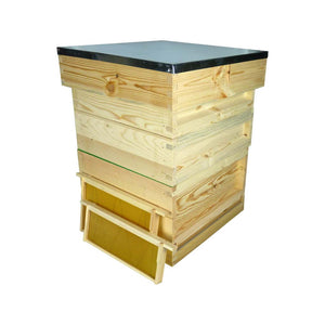 National Complete Hive Kit, Assembled, Pine, With Premium Wax Foundation