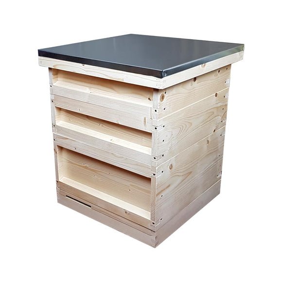 National Hive Kit, Flat, Pine, Shallow Roof