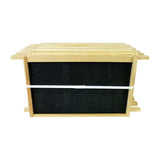 B.S. National Brood Frame, Assembled, With Black Beeswax Coated Plastic Foundation - Bee Equipment