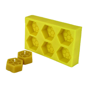 Set of 6 Hex Shaped Honeycomb Tea Lights Candle Mould