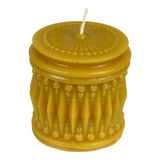 Crystal Cylinder Beeswax Candle