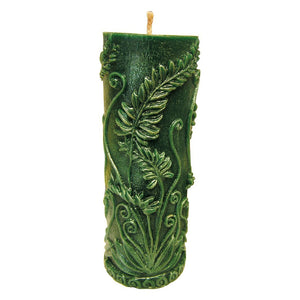 Rustic Fern Cylinder Candle Mould