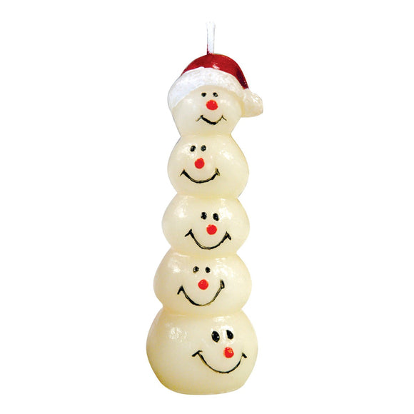 Stack Of Snowmen Candle Mould