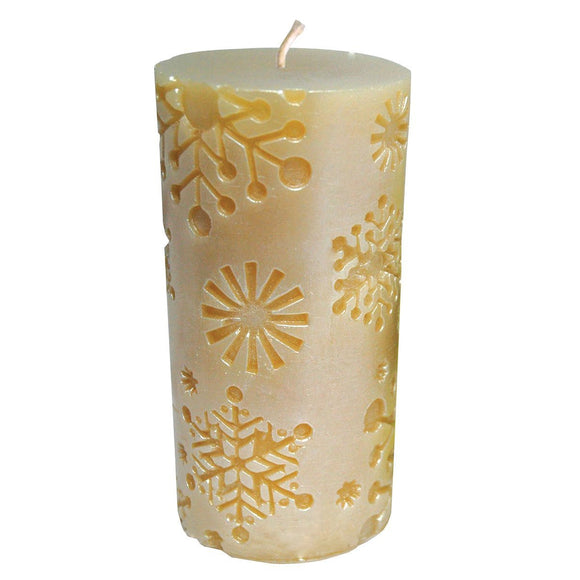 Snowflake Cylinder Candle Mould