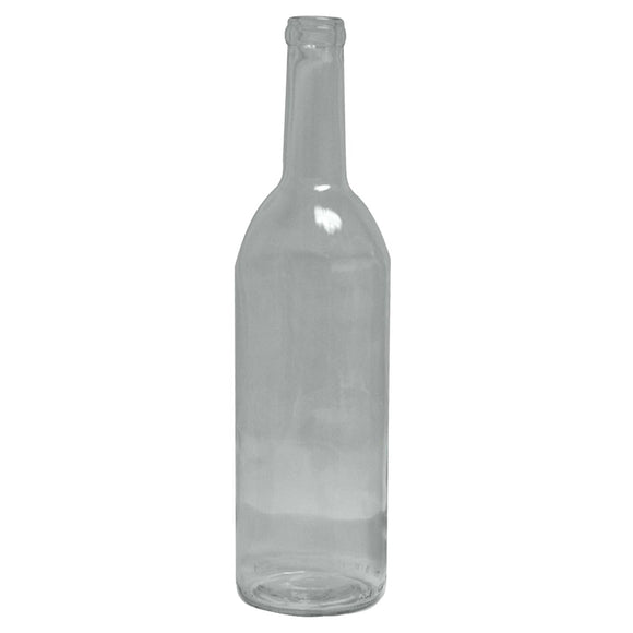 750ml Wine Bottle, Clear, 12 Pack - Bee Equipment